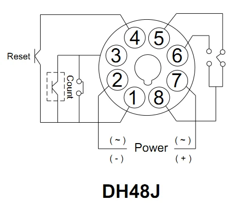 Dh48j Digital Counter With Output Relay 220v Ac 50/60hz - Buy Counter ...