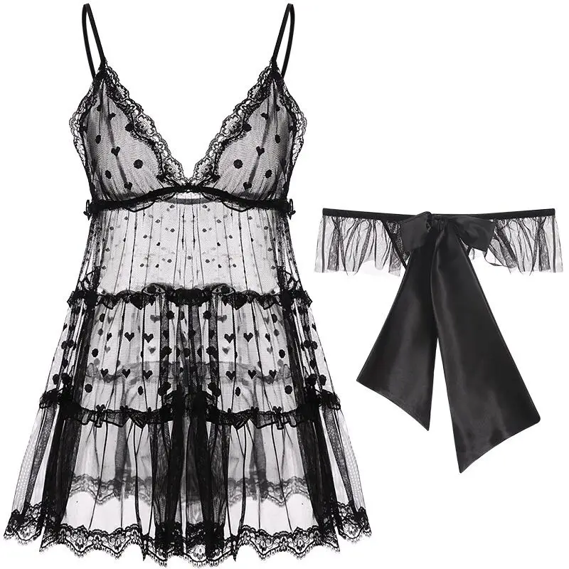 

Underwear Sexy Lingerie Transparent Lace for Women Hot Sexy Nightdress Grils Women Ladies Photo Nylon / Cotton 1pc/opp Bag 1pcs