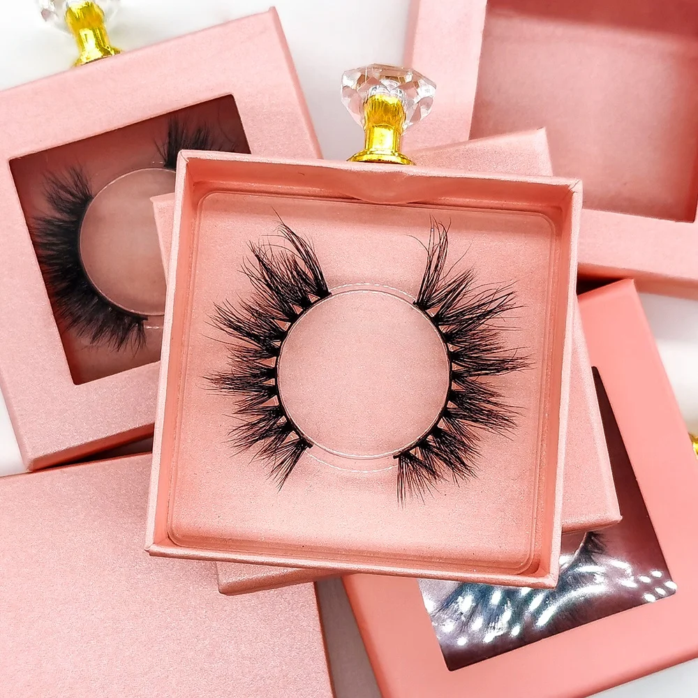 

Hot Selling 15mm Eye Lashes With Custom Eyelash Packaging Box Wholesale Real Mink Lashes