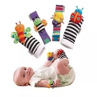 

Baby Socks insect Infant Baby Rattles Stuffed Toys Animal Socks Wrist Strap socks