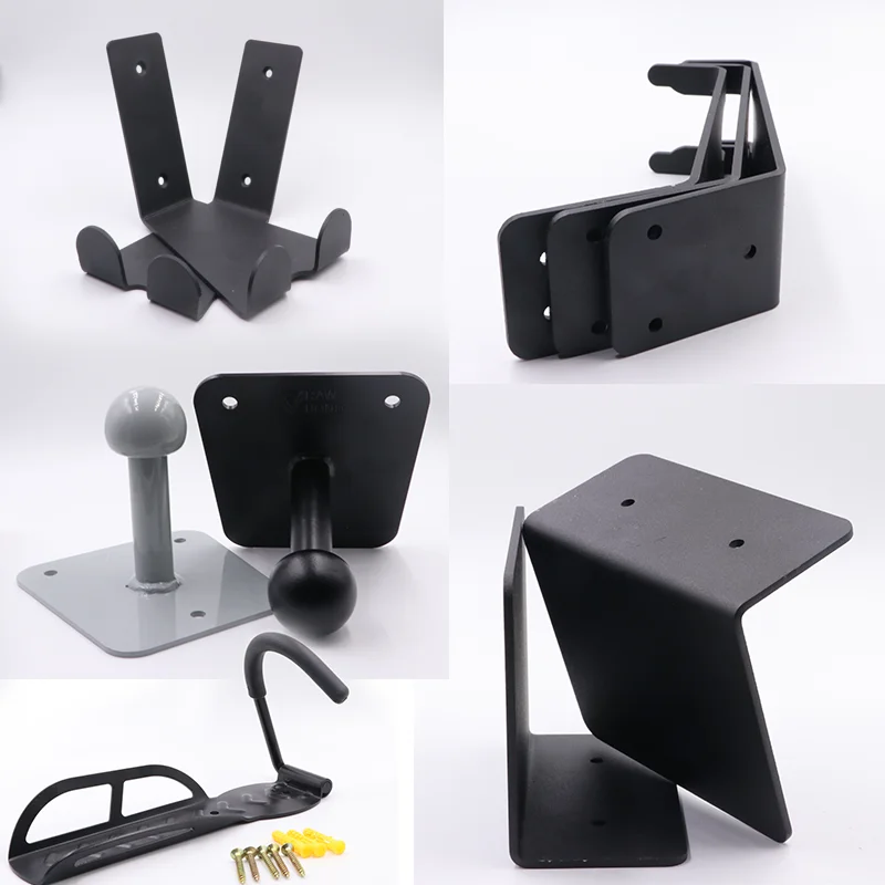 

Bike wall holder, bicycle carrier storage, horizontal brackets, Silver, black, white