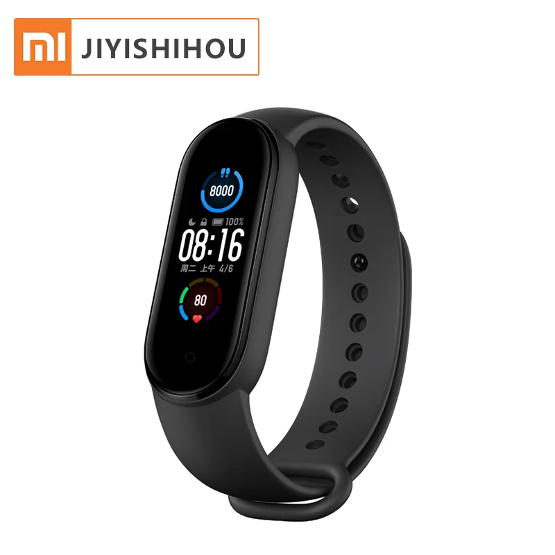 

Global Version Xiao mi Mi Band 5 Smart Watch Magnetic Charge BT 5.0 Heart Rate Sleep 5ATM Waterproof Mi Smart Band 5