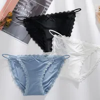 

Stock Good Quality Women's briefs charming Lace hipster Brief Panty Underwear for ladies garment
