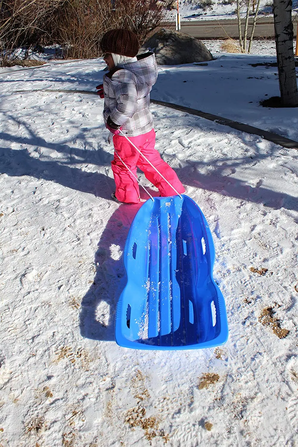 热销速降迷你塑料成人儿童雪橇冬季雪橇雪橇