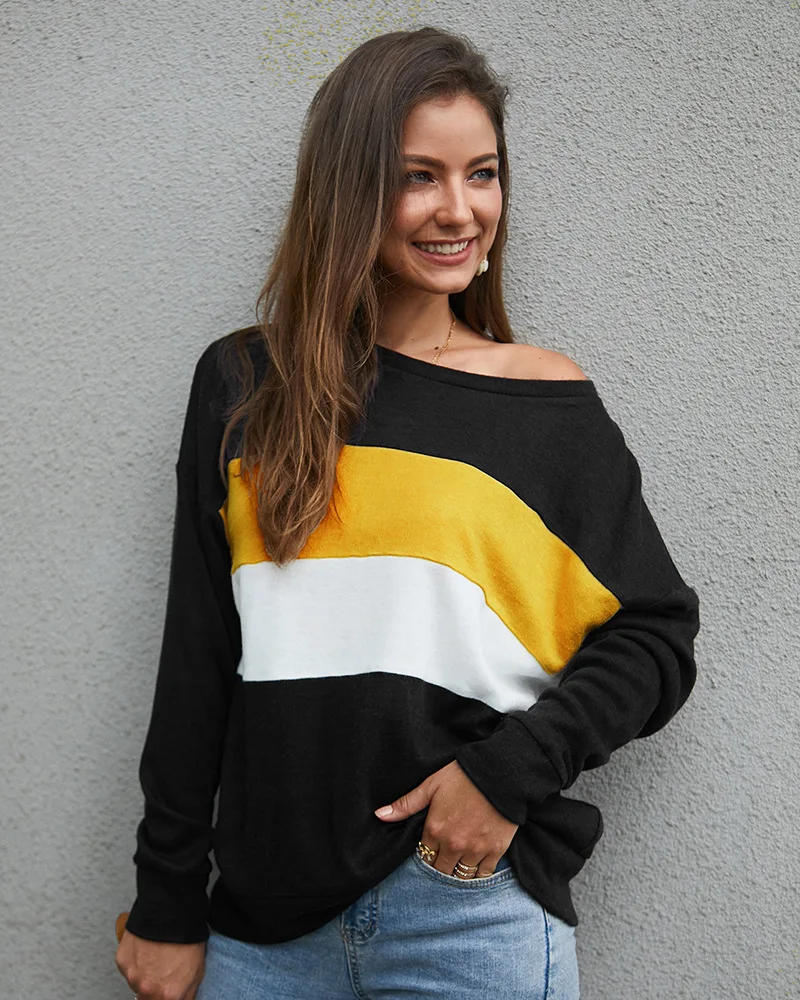 

Spring Fashion Women Sweaters Striped Pullover Knitted Sweater for Ladies