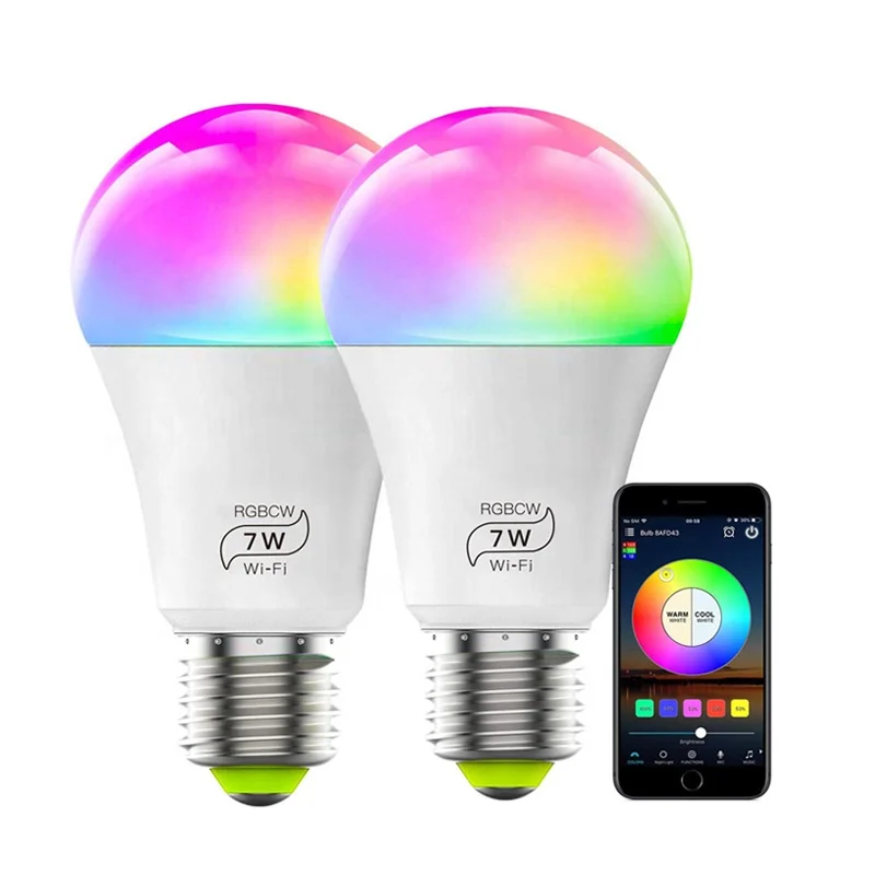 BT LED smart bulb Wifi Light Cold White Bulb E27 11W Alexa compatible by Amazon