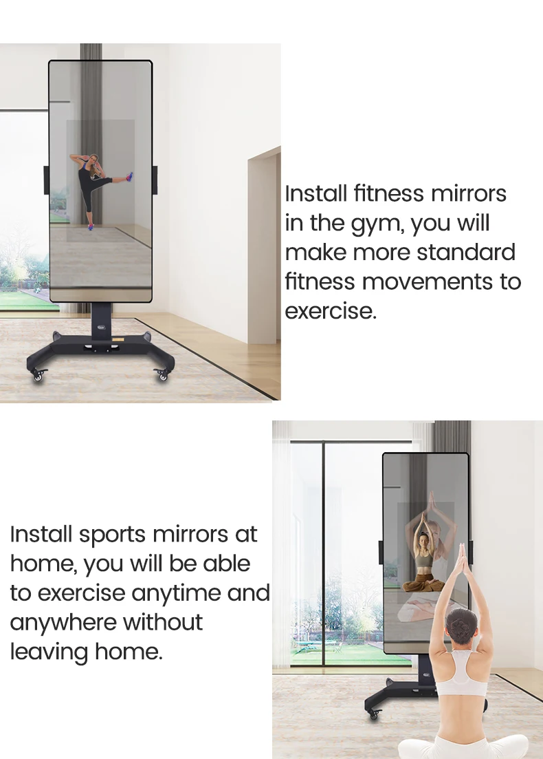 Workout Exercise Home Fitness Studio Intelligent Exercise Full Wall