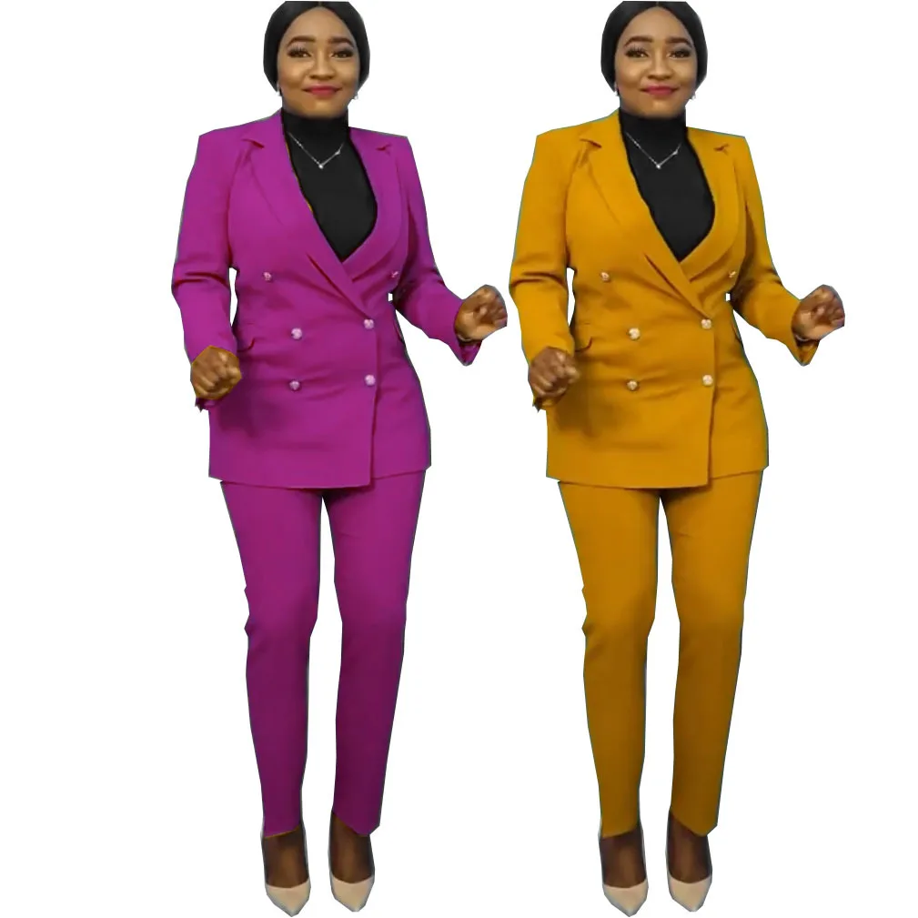 

African women's quality causal wear plus size women's causal professional suit, As showed