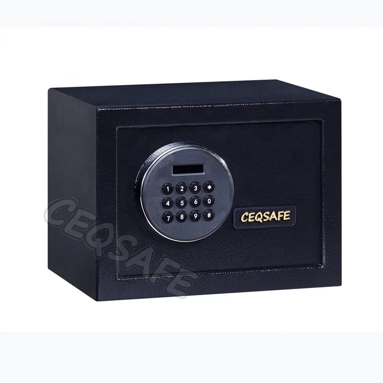 

CEQSAFE Hotel Digital Fingerprint Smart Electronic Lock For Bank Box Home Time Safe Money Deposit Safety Kids Small Safe