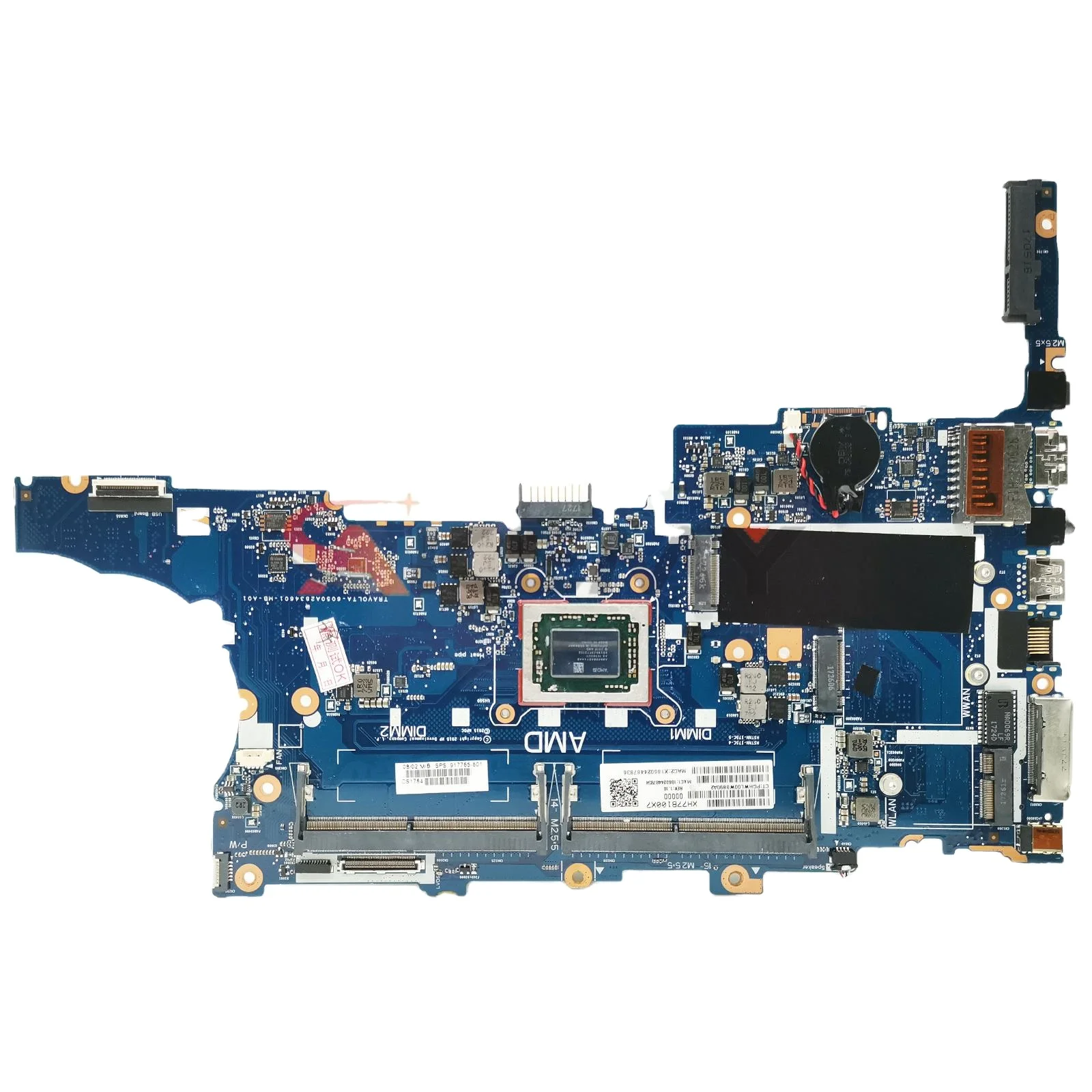 

917765-001 915914-601 For HP Elitebook 745 G4 755 G4 Laptop Motherboard With A8 A10 CPU Mainboard 6050A2834601-MB-A01