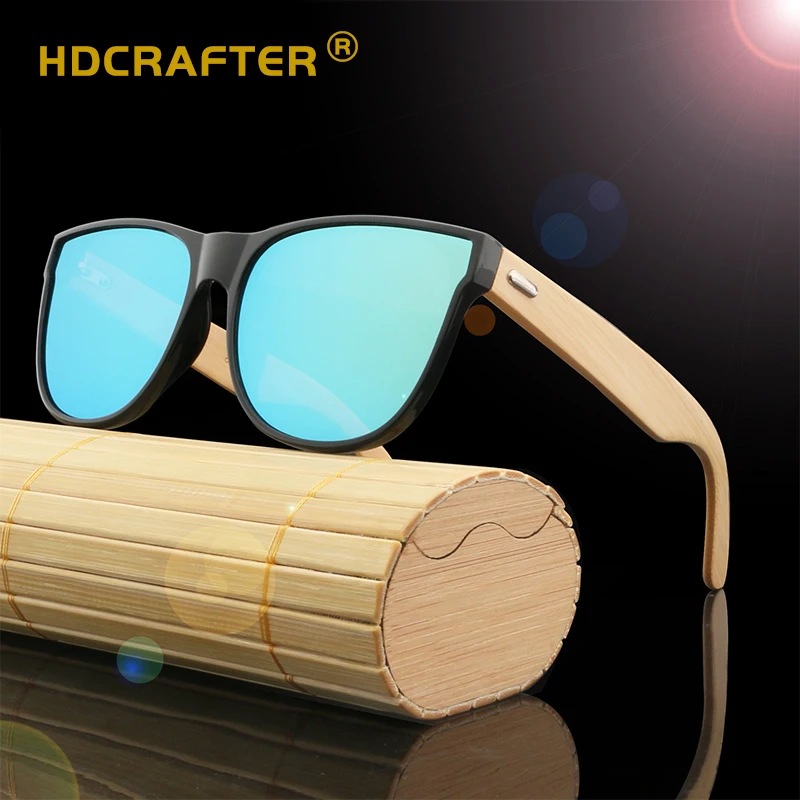 

HDCRAFTER Fashion Polarized Men Women Sunglasses Manufacturers Customized wooden glasses New style light grey hot sale 2021