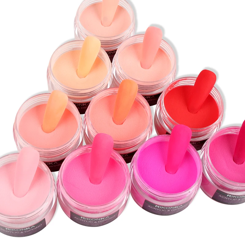 

15g Acrylic Powder Pink Red Color Nail Extension Design Dipping Powder