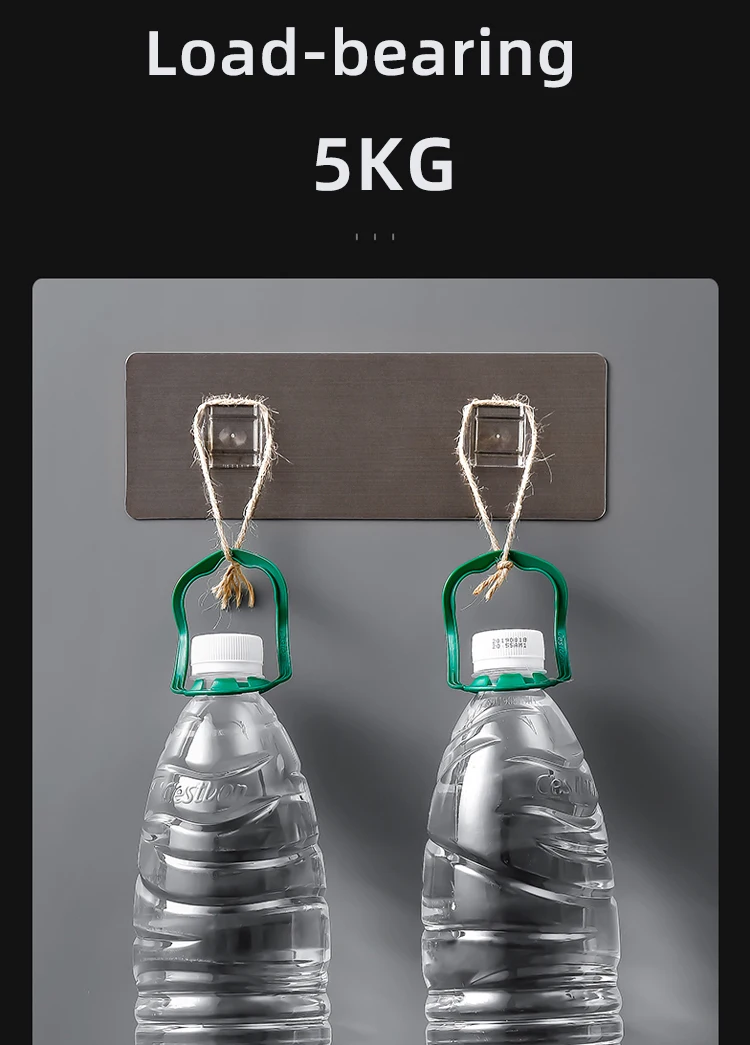 Non-perforated detachable wall toilet brush holder household cleaning set Storage Rack Shelf Holder Wall Mount