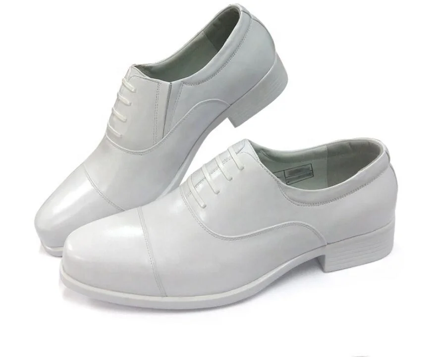 

White Military Men Office Army leather shoes for Navy uniforms