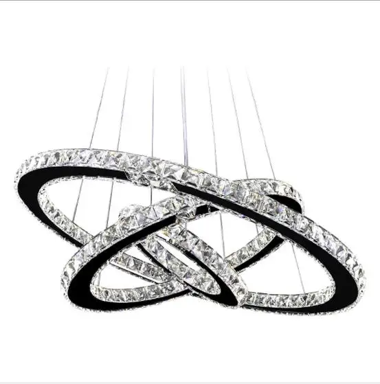 Wholesale Large pendant hanging light Ring dinning room led crystal Chandeliers