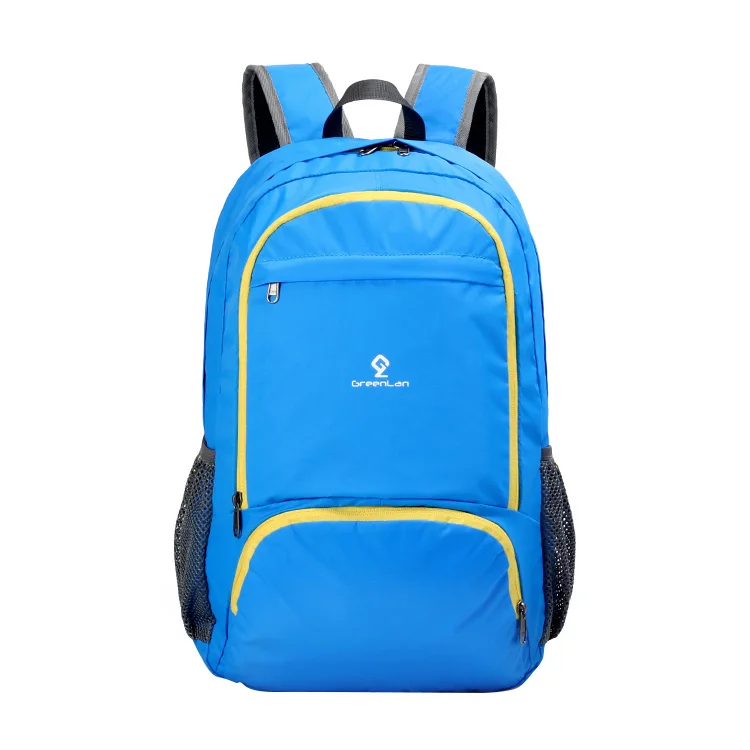 

Travel Waterproof Bags Sports Backpack Wholesale Custom Large Capacity Foldable Outdoor Eco-friendly Unisex Solid Nylon Zipper