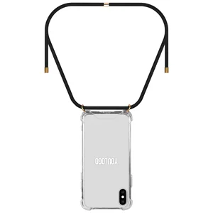 22 Color Stock Rope Straps Small MOQ Necklace Mobile Cell Phone Case For Samsung S10 Cross Body Phone Cover With Necklace