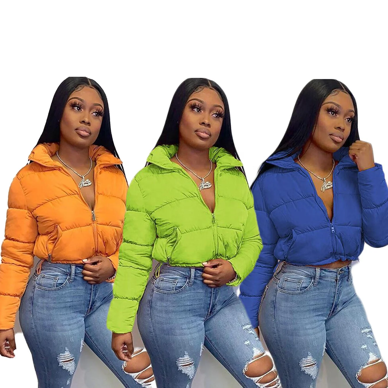 

Women Crop Puffer Bubble Girl Coats Winter Coats Jackets Women Fall Fashion Clothes Plus Size Women Down Coats Jackets