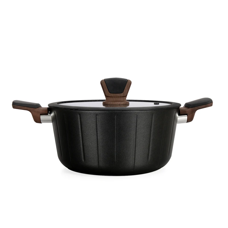 

28cm Hot Selling high quality Elegant series soup pot set Nonstick Pot Cookware set wth Cover