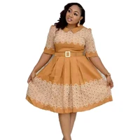 

Fashion qzbaoshu 2020 summer floral print women clothing apparel ladies African dress