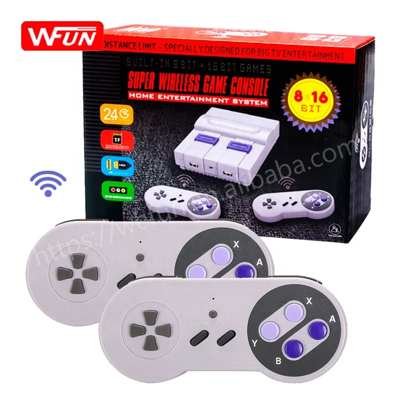 

Factory Wholesale New 8bit/16bit HD& AV Output 634 Video Games Wireless for Nintendo FC Retro Classic TV Game Console