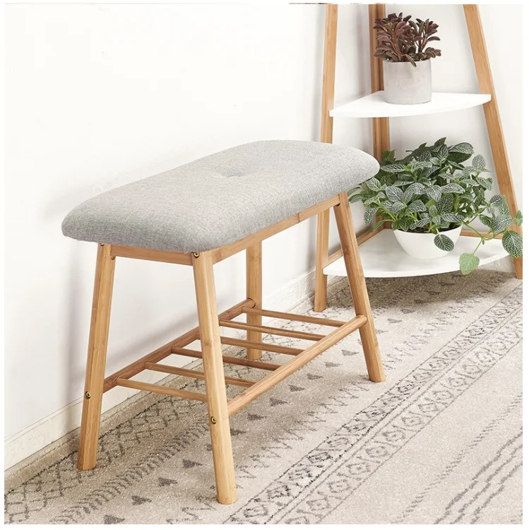 Bamboo Shoes Stool Indoor Outdoor Bamboo Bench Storage Stool - Buy ...