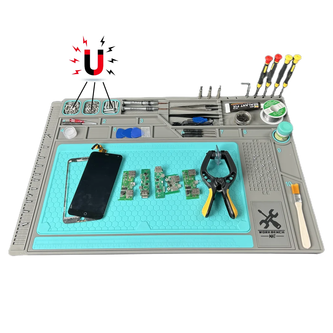 

Wholesale Heat-resistant Custom Magnet Preheating Phone Mobile Repair Tools Work Rc Parts Accs Solder Workbench Mat