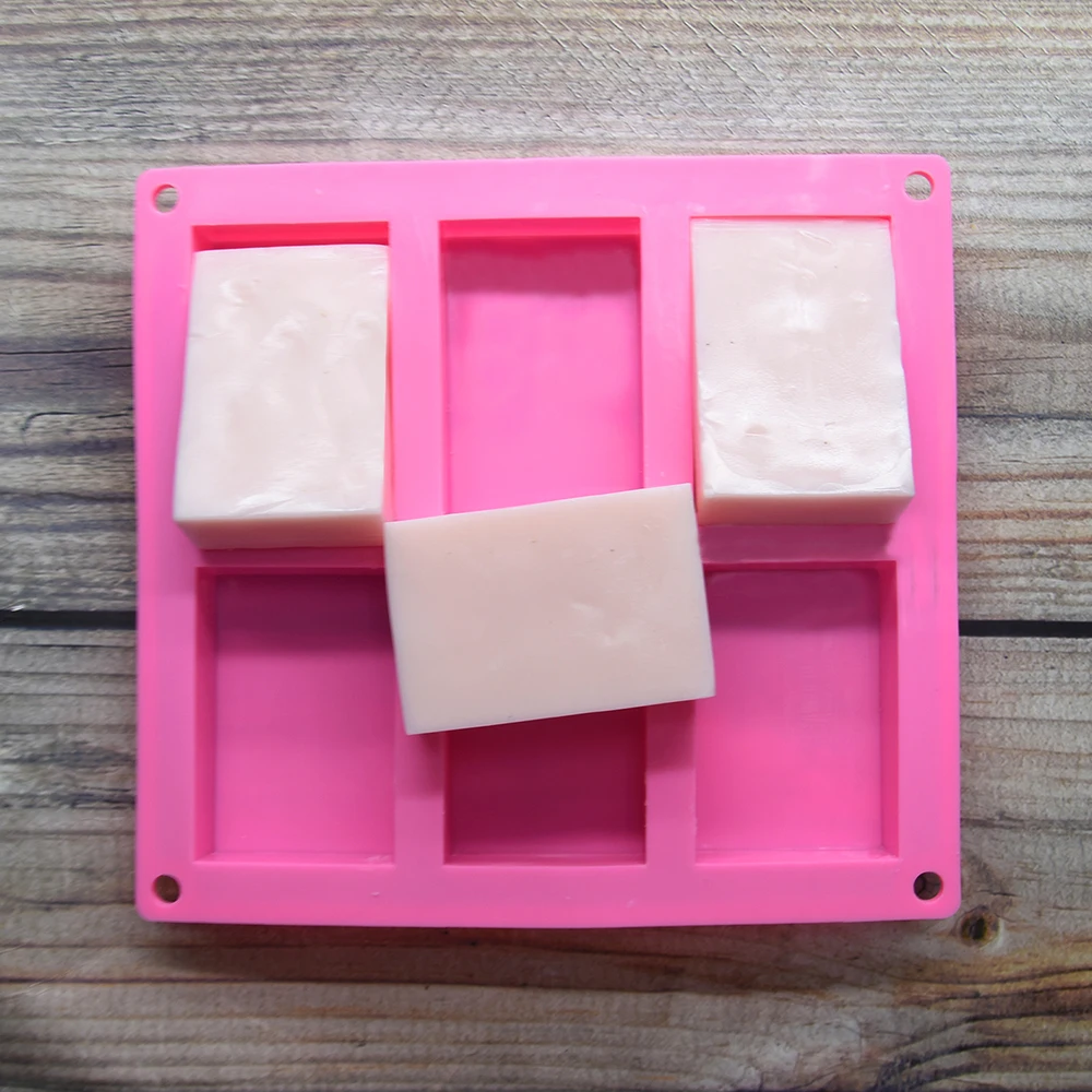 Bhd Wholesale Bpa Free Diy Homemade 6 Cavity Rectangle Soap Making Soap