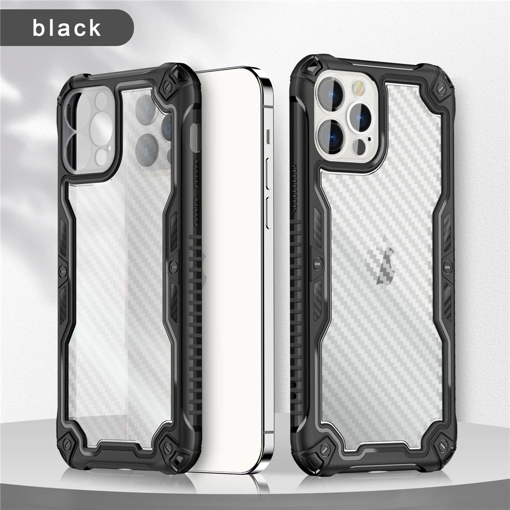 

Airbags TPU Corner Shockproof Phone Cover Full Camera Protective 2 In 1 Phone Case For Iphone 12 11 Pro XS MAX XR X 6 7+ 8 Plus, 5 colors