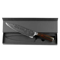 

Professional 8 inch pakawood handle damascus chef knife with gift box