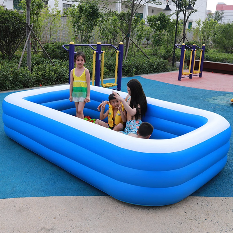 

Outdoor big piscine inflatable gonflable long swimminh emi square plastic in ground inground swimming pool, Customized color