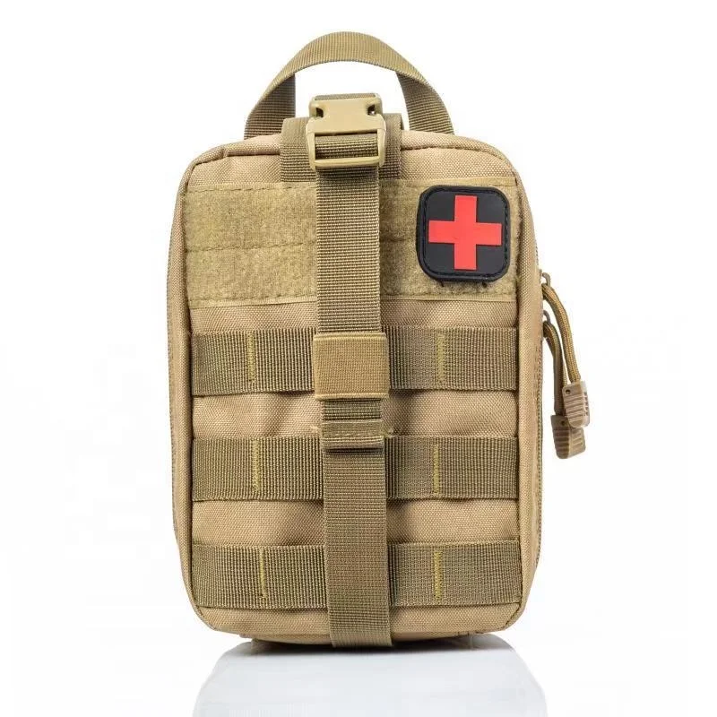 

Durable Polyester Portable Mini Outdoor Travel Hiking Camping Functional Medical Pouch Emergency Bag Military First Aid Kit Bag
