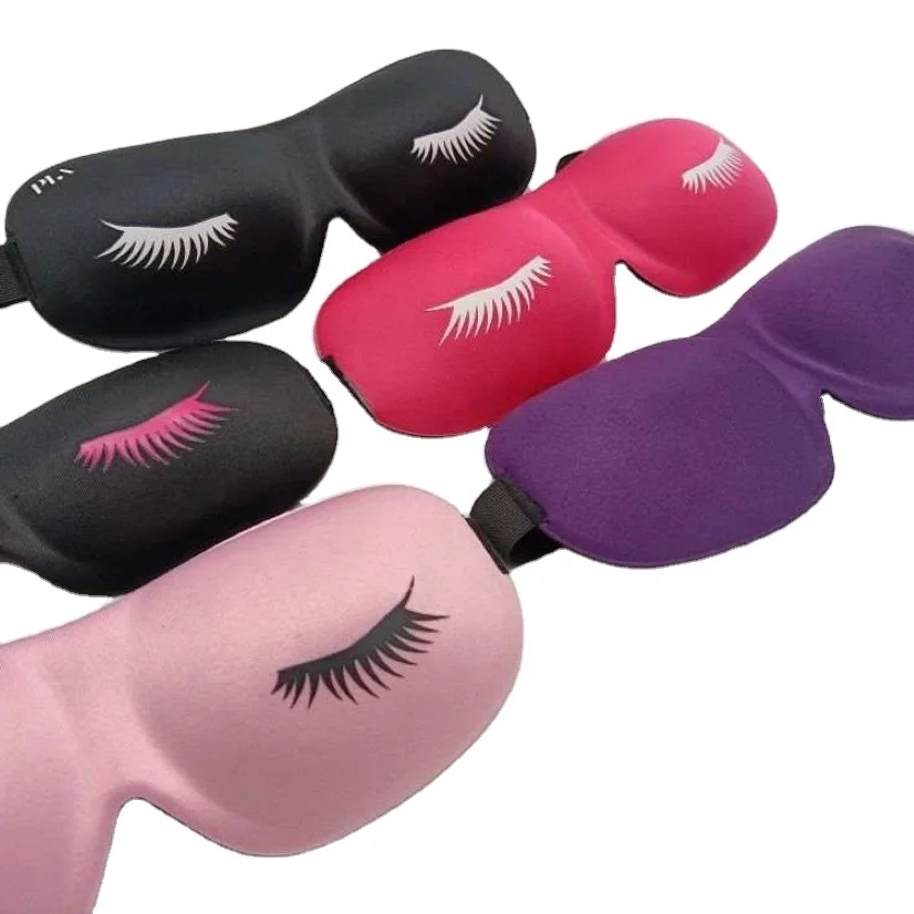 

J158 Adjustable new lash model eye mask ,Blindfold Eyeshade, Zero Pressure Sleeping Mask, Black,red,pink and pantone color