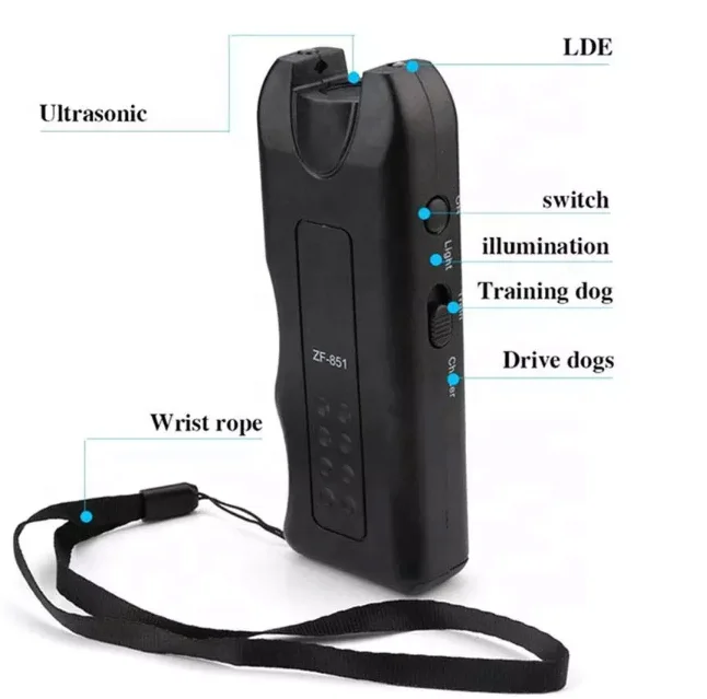 

Ultrasonic Infrared Dog Deterrent Bark Stopper Anti Bark Handheld Dog Repeller, Dog chaser