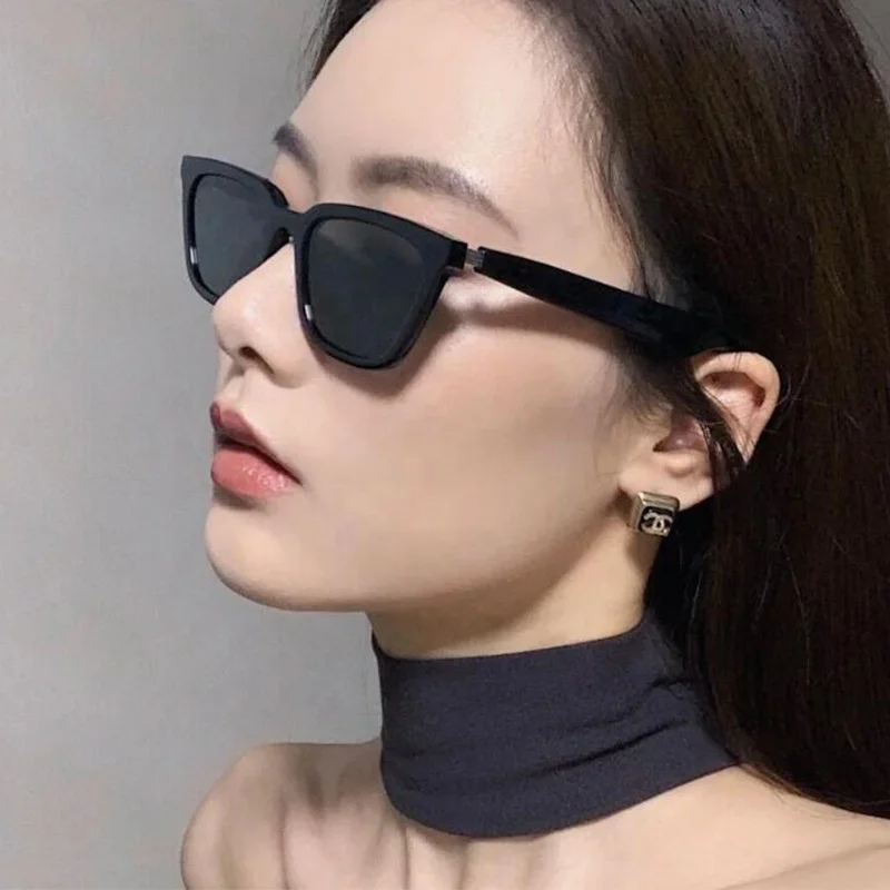 

DLL21103 new fashion design cat eye sunglasses 2021 big cateye black red shades for women unisex lentes de sol, Picture colors