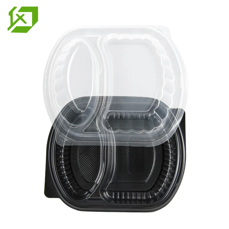 

Disposable Plastic Takeaway Microwave 1 2 3 4 compartment food container, Customized