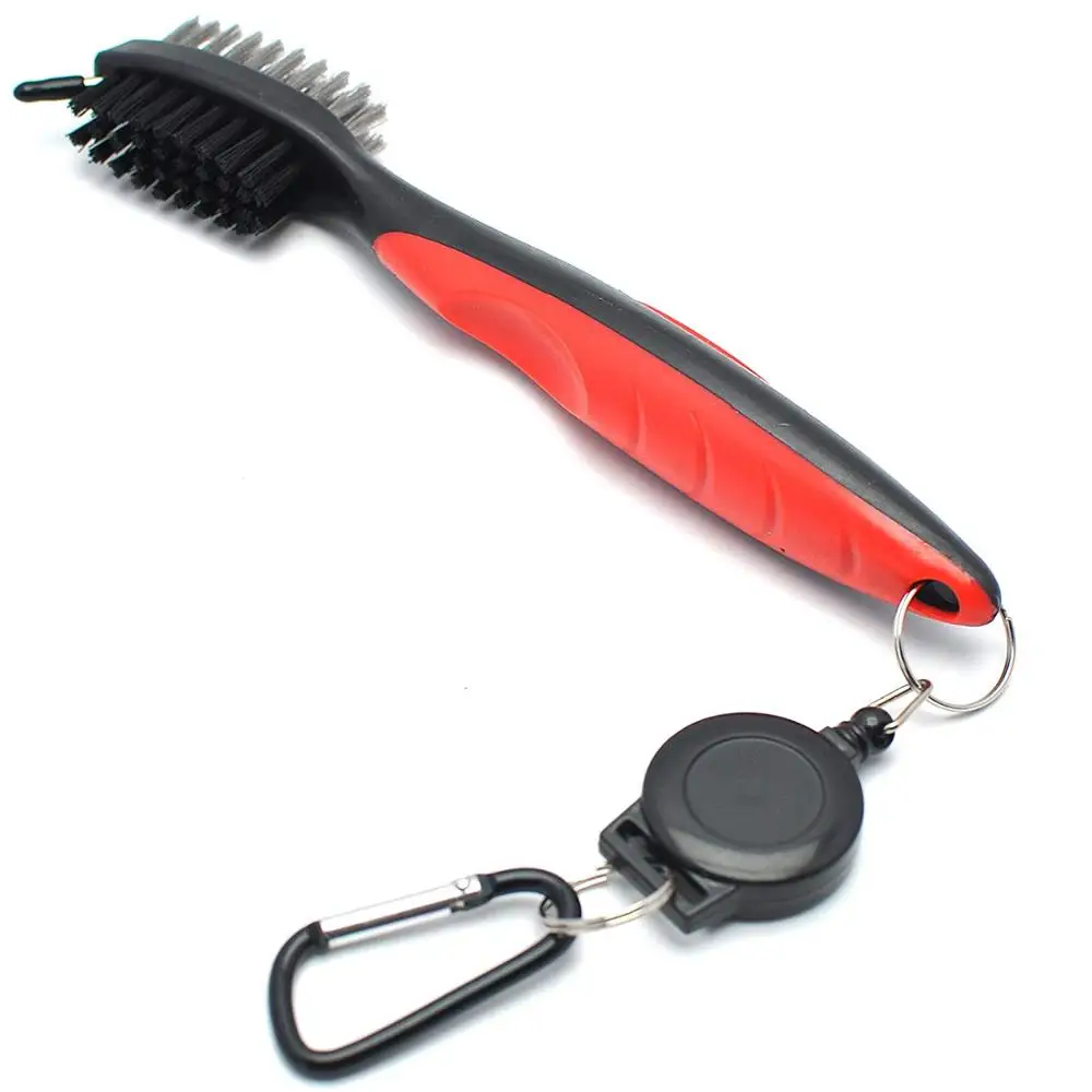 

Wholesale Great Golf Gift Club Golf Sharpener Cleaner Tool Golf Club Brush, Black / red / green / pink /blue /orange