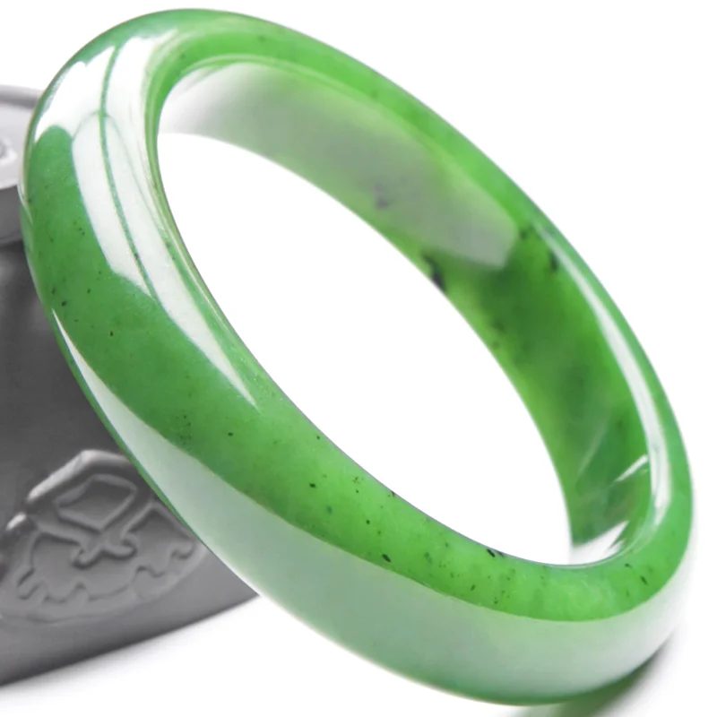 

YQ368 free shipping wholesale green hetian jade bangle jade bracelet for women, White