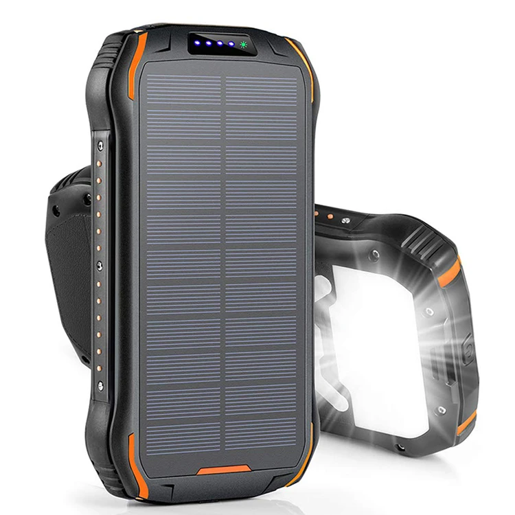 

Best Selling 2020 Cargador Solar External Battery Cellphone Wireless Power Bank 26800mAh Solar Charger