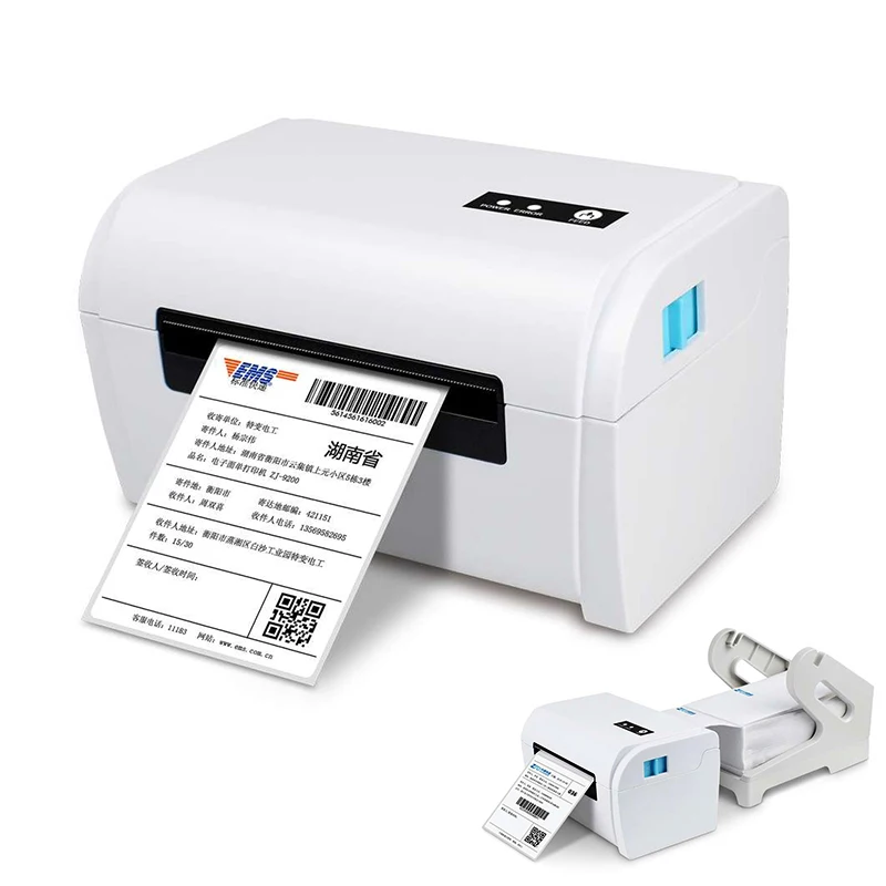 

Free Stand USB/BT A6 Shipping address Thermal Label Barcode Printer, White color