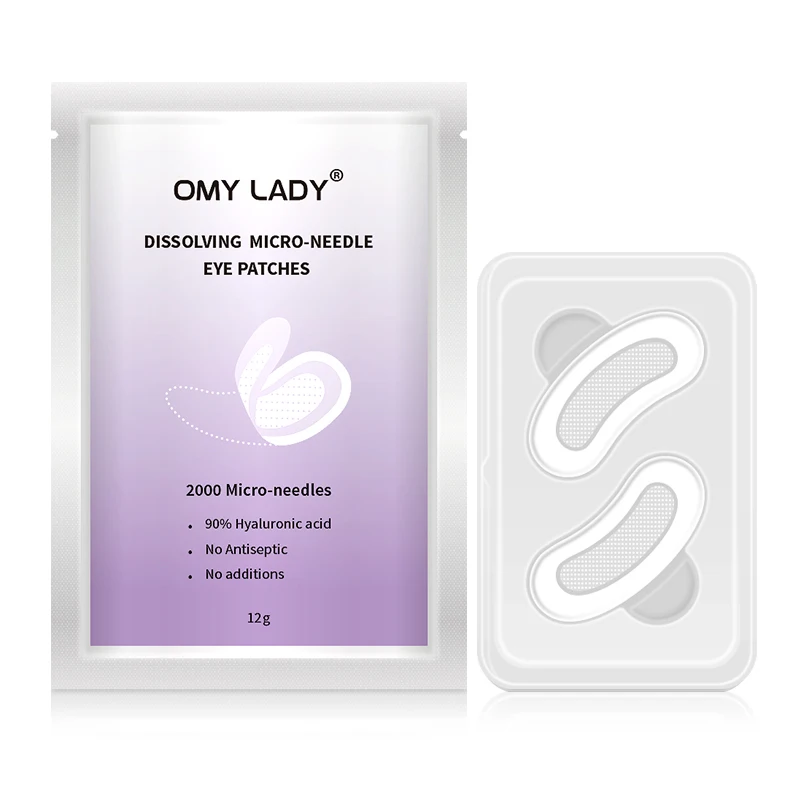 

OMY LADY 12g hyaluronic acid hydrating firming soothing eye mask 1 sheet mask eye patch dissolving micro-needle eye patches