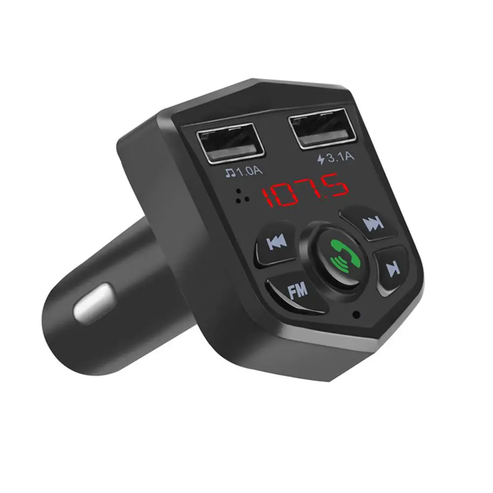 

Fast Car Charging 803E Wireless Fm Transmitter Car Audio Mp3 USB stick Player Dual QC3.0 Car Charger for Mobile TF Card