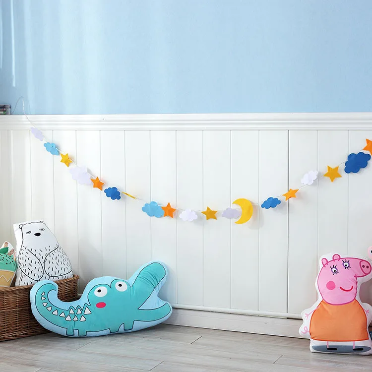 

Cloud Stars Moon Hanging Ornaments Children'S Room Home Decoration Wall Hanging Tent Nets Decorative Toys Hanging