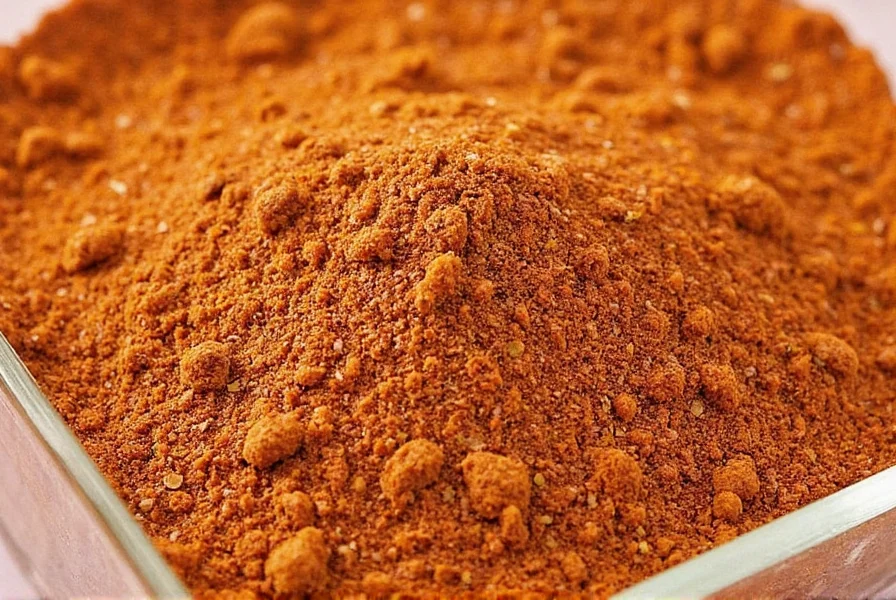 Ras al Hanout spice blend in a wooden bowl