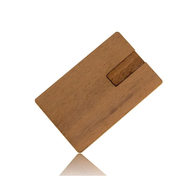 

Logo Custom Wooden Card USB Flash Drive Wood Card USB Pen Drive 16GB