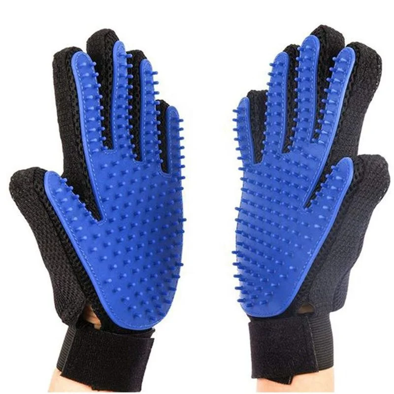 

Hot Selling New Design Eco-Friendly PVC Pet Hair Remover Grooming Glove, Picture