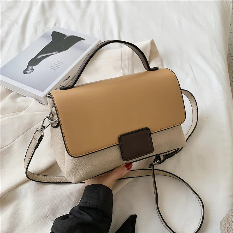 

China Supplier bolsos Handbag Bag Women Contrast Color Crossbody Bags, Mutil-color
