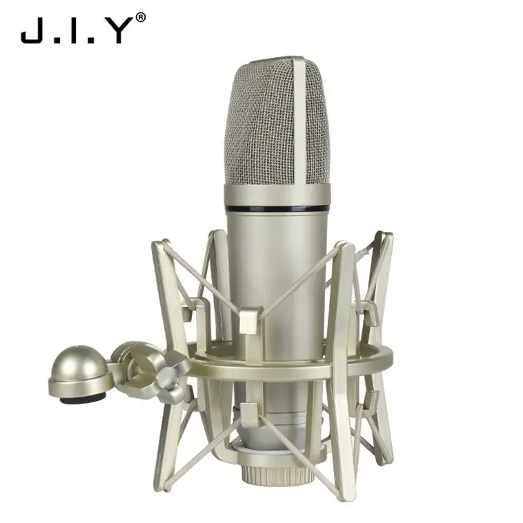 

Factory Direct Computer Condenser Podcast Microphone, Champagne
