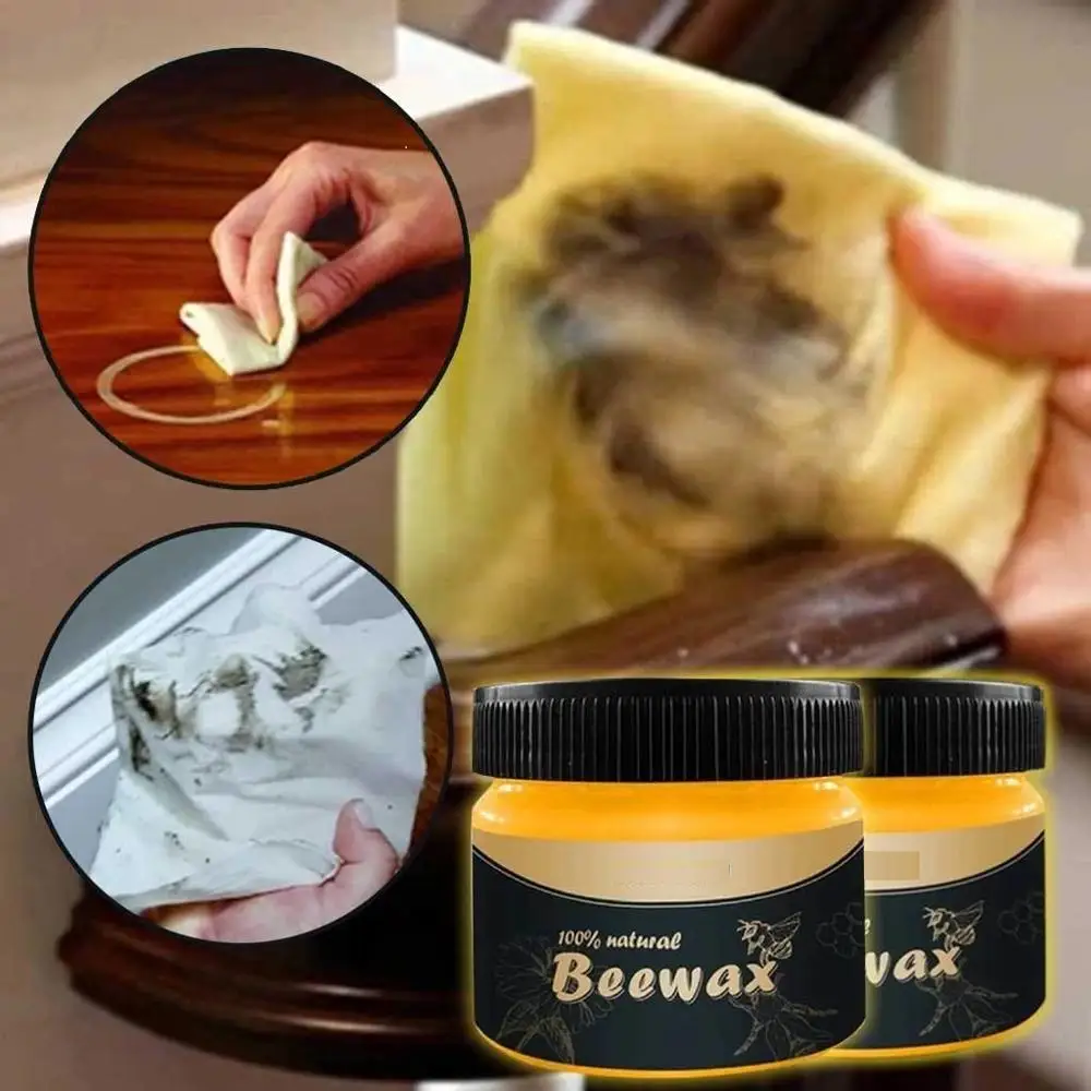Wood Seasoning Bee wax Traditional Beeswax Polish for Wood & Furniture Wood Cleaner and Polish Wipes Dropshipping