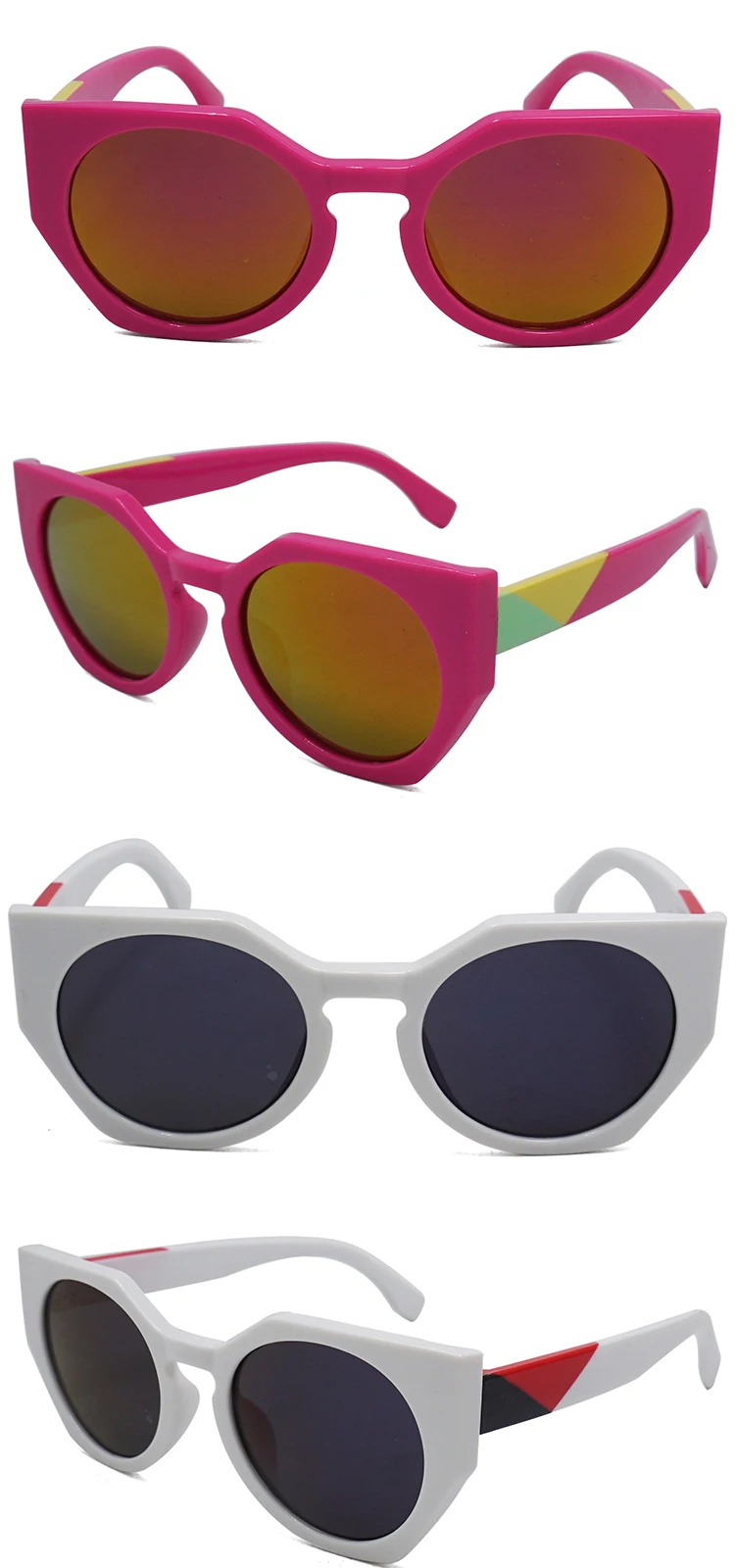 EUGENIA Personalized Wholesale Factory Cheap Price Eco Friendly Colorful Kids Sunglasses UV 400